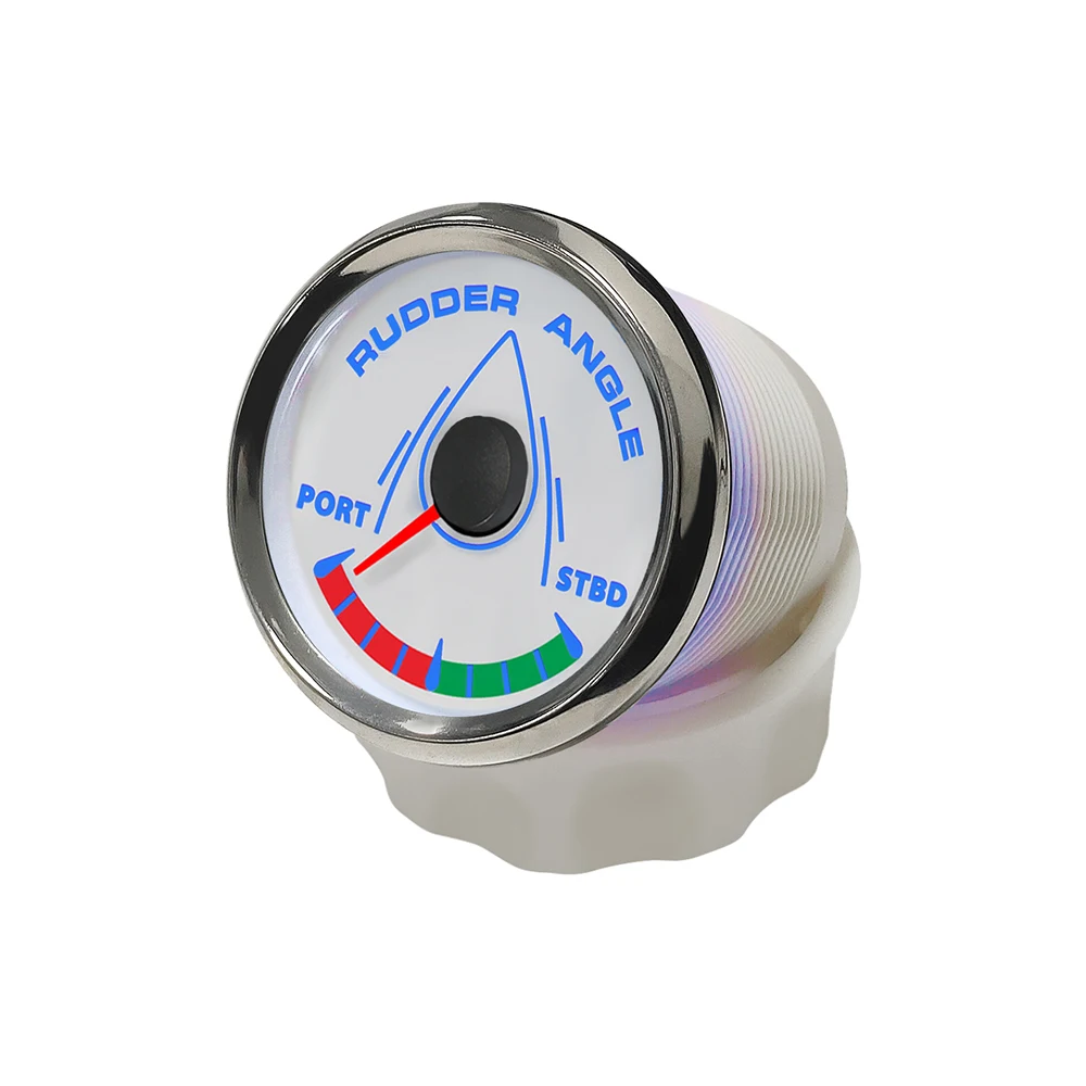 

ELING Newest 52mm Rudder Angle Gauge Indicator Meter 0-190ohm Signal with 8 Colors Backlight for Boat Yacht Vessel 9-32V