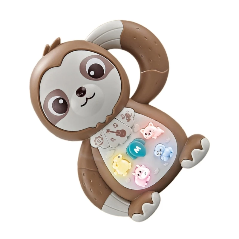 Baby Music Rattle Toy Electric Cartoon Animal Rattle Toy for Toddlers Development Early Learning Child Gift