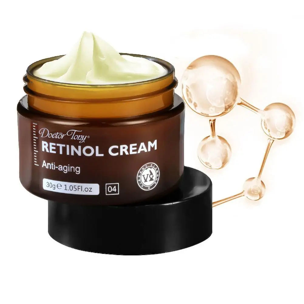 Creme facial anti-envelhecimento Retinol para mulheres, remover rugas, firmador, levantamento, clareamento, clareamento, hidratação, cuidados com a pele facial, 30g