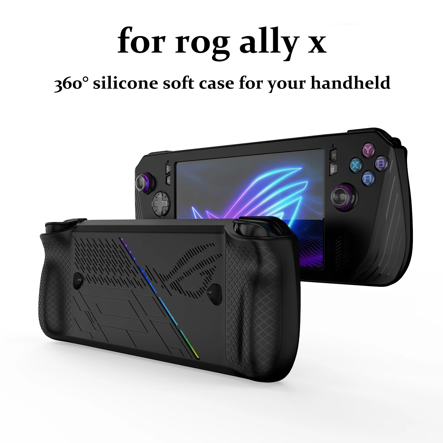 

Soft Silicone Protective Cover for ASUS ROG Ally X,Case Handheld Console Shockproof for ROG Ally X Game Accessorie