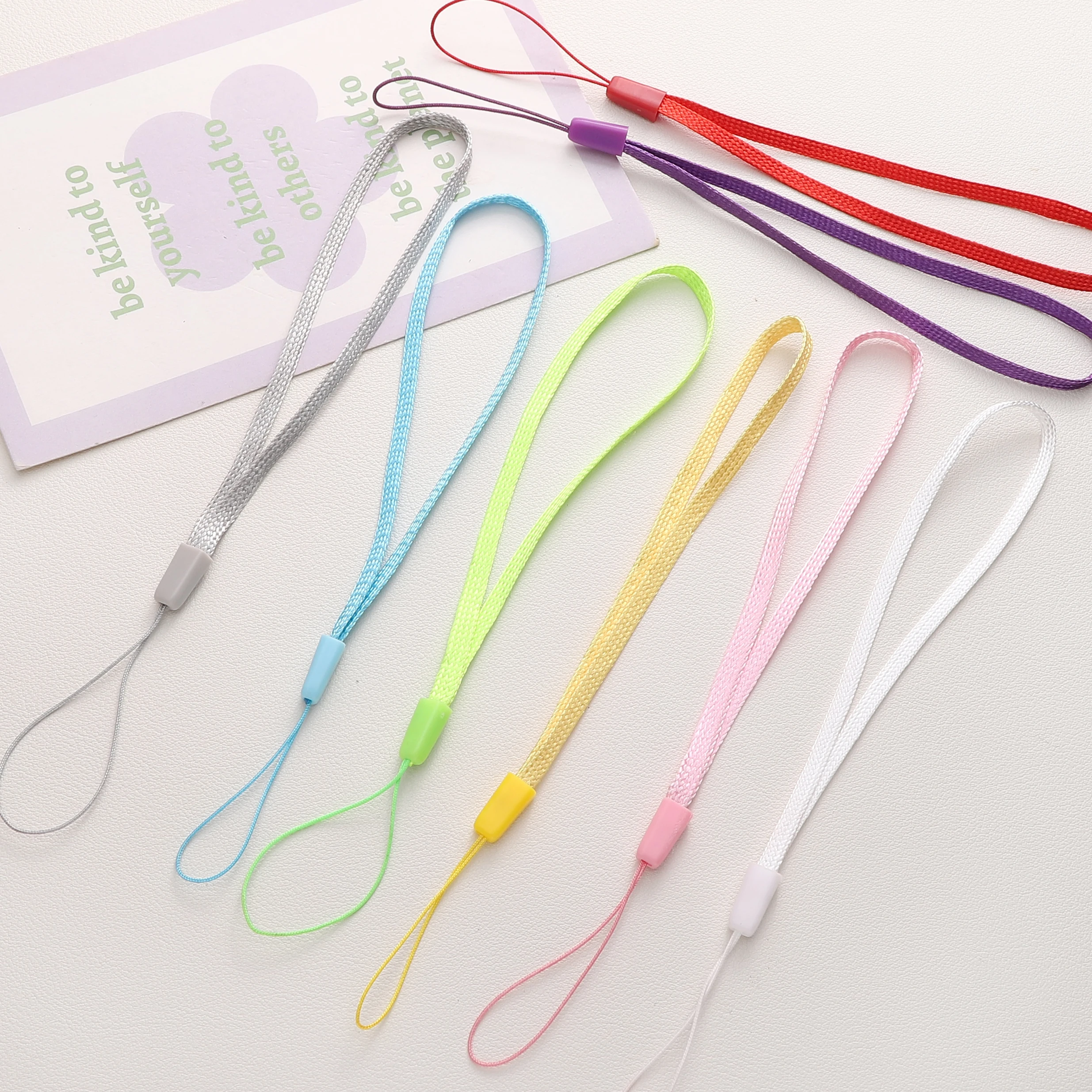 10-30Pcs 17.5cm Polyester Lanyards Wholesale Multi Function Wrist Strap Cords For Phone Keys Camera USB Rope Accessories