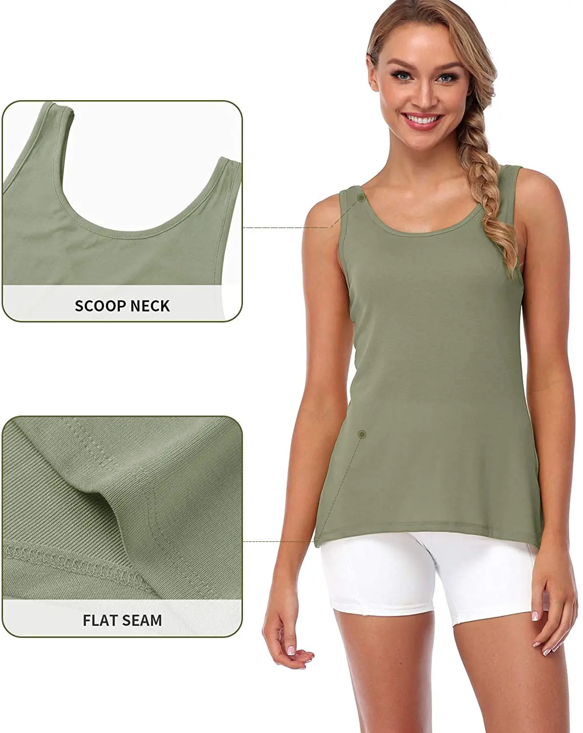 Anfilia frauen Ärmelloses Sport Weste Lauf Weste Scoop Neck Leibchen Krawatte Zurück Aktiven Tank Top Outdoor Schlaf Top