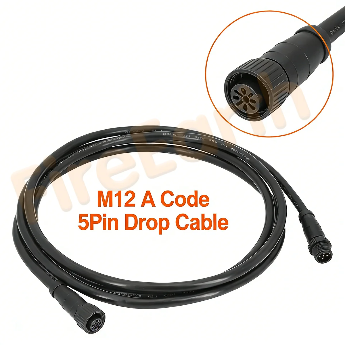 NMEA 2000 N2K Backbone Drop Cable IP67 Micro-C M12 A Code 5 Pin Male to Female Extension Cable For Garmin Lowrance Simrad B&G
