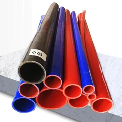 Water Slang Rechte Silicone Koelmiddelslang 1 Meter Lengte Intercooler Pijp ID16mm ~ 100Mm Siliconen Slang Auto Accessoires Rood