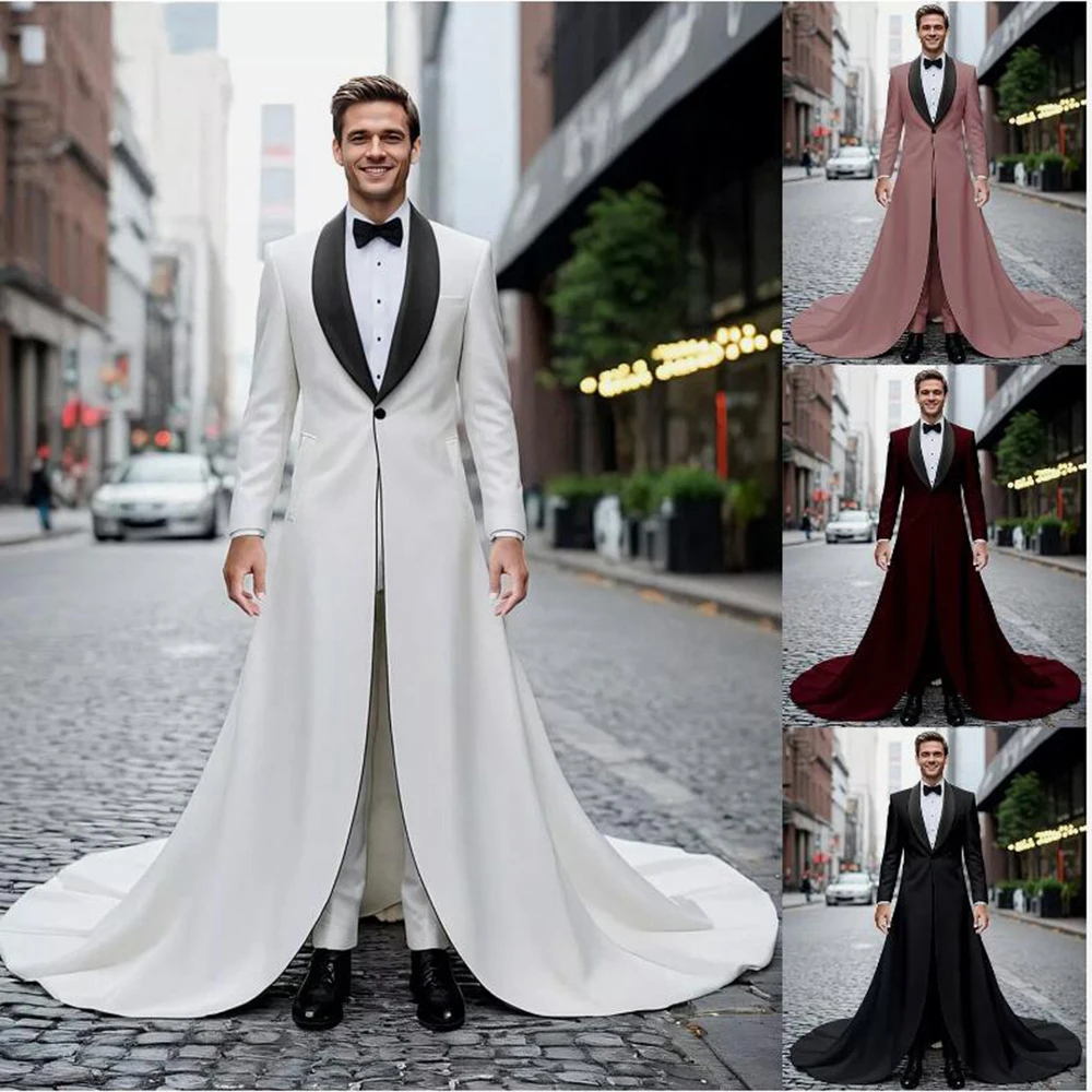 Unique Designer Groom Wedding Suits Grey Plaid Prom Blazers Customized 2 Pieces Double Breasted Jacket Pants costumes homme