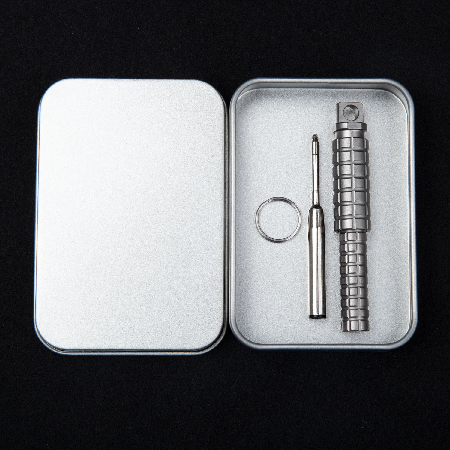 Titanium Alloy Ballpoint Pen Office Signature Pen Outdoor Portable Mini Pen Keychain Pen Gift Box Packaging