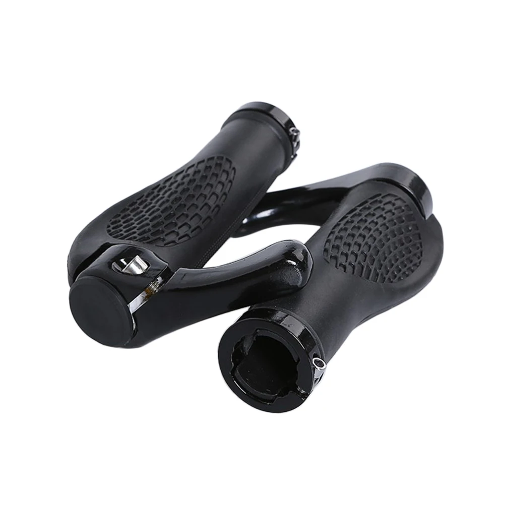 

Aluminum Alloy Handlebar Lock Sleeve Black Rubber Cover For Mountain Bike Anti-Slip Comfort Grip Shock Absorbing Cycling