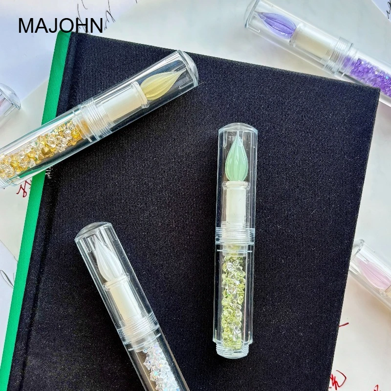

MAJOHN Wancai Mini 2.0 Прозрачная карманная стеклянная ручка-кисть с пером, канцелярские товары для школы и офиса