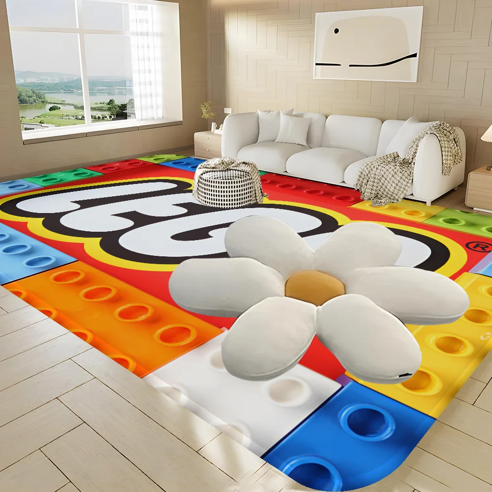 Kids Lego designed Area Rugs hotsell | Playroom Toy Lego Rug