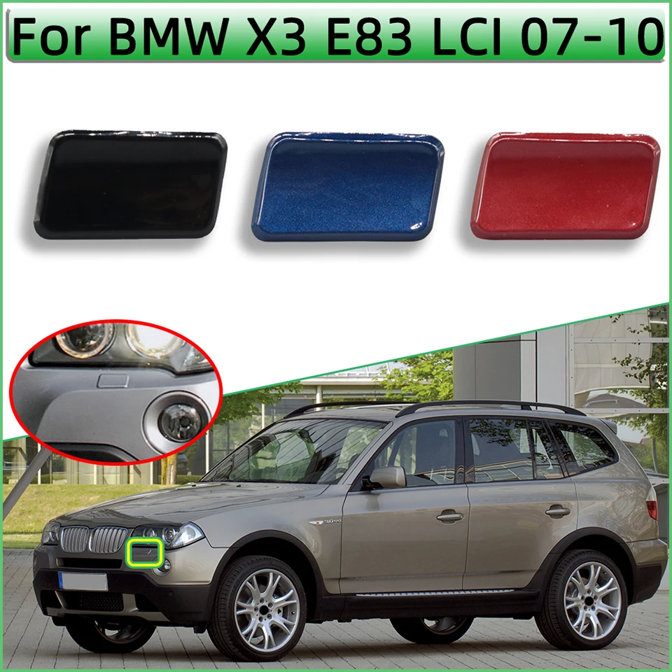 

For BMW X3 E83LCI 2007 2008 2009 2010 Front Bumper Left Right Headlight Washer Nozzle Cover Shell Cap 51110415735 51110415734