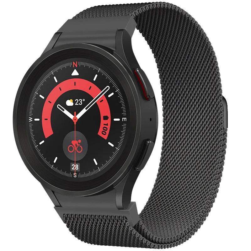 Milanese Strap For Samsung Galaxy Watch 5/4/4 Classic 44mm 40mm 46mm 42mm No Gaps Metal Bracelet Galaxy Watch 5 pro 45mm Band