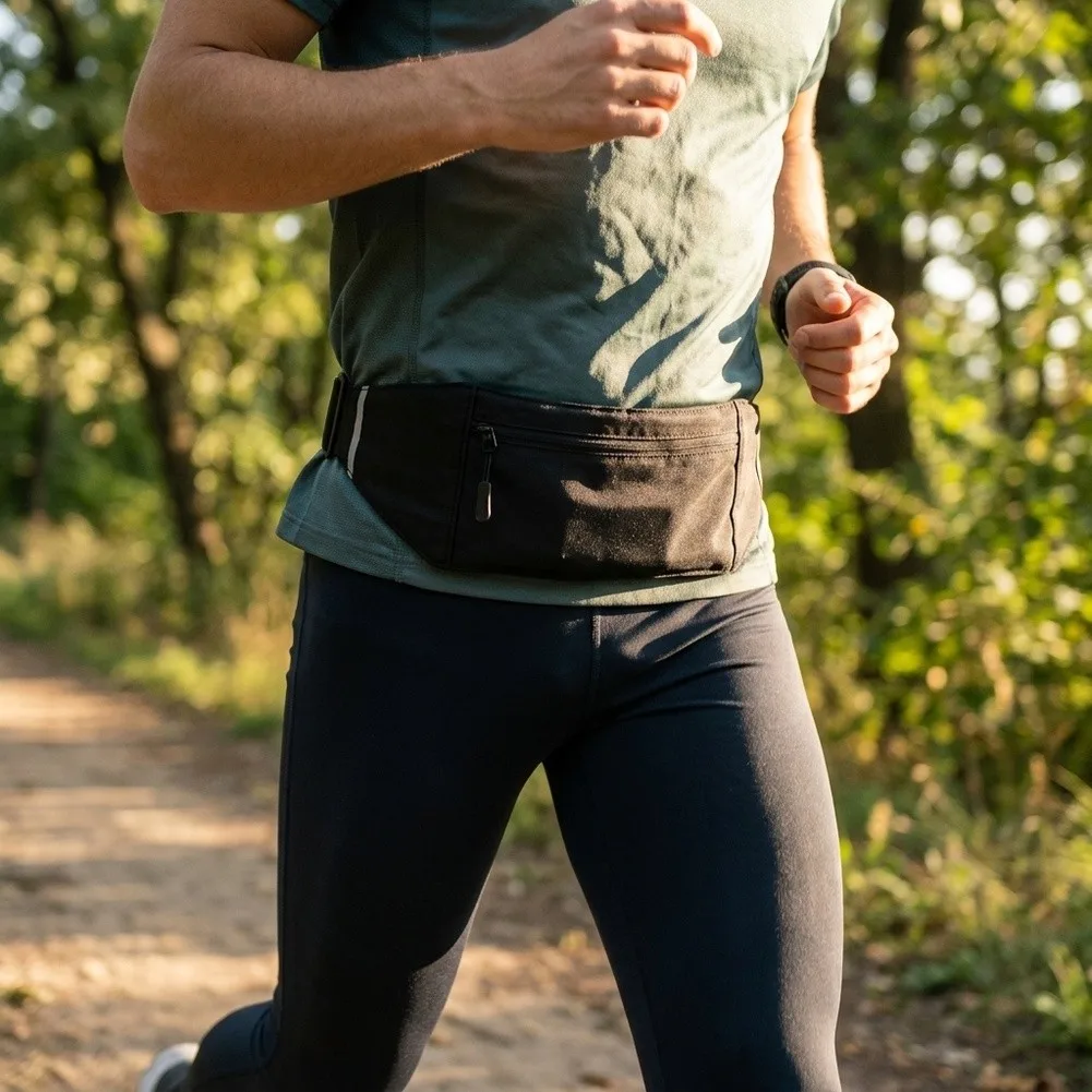 Unisex Running Waist Pack High-Elasticity Waterproof Breathable Phone Pouch For Outdoor Running Sports Fanny Pack