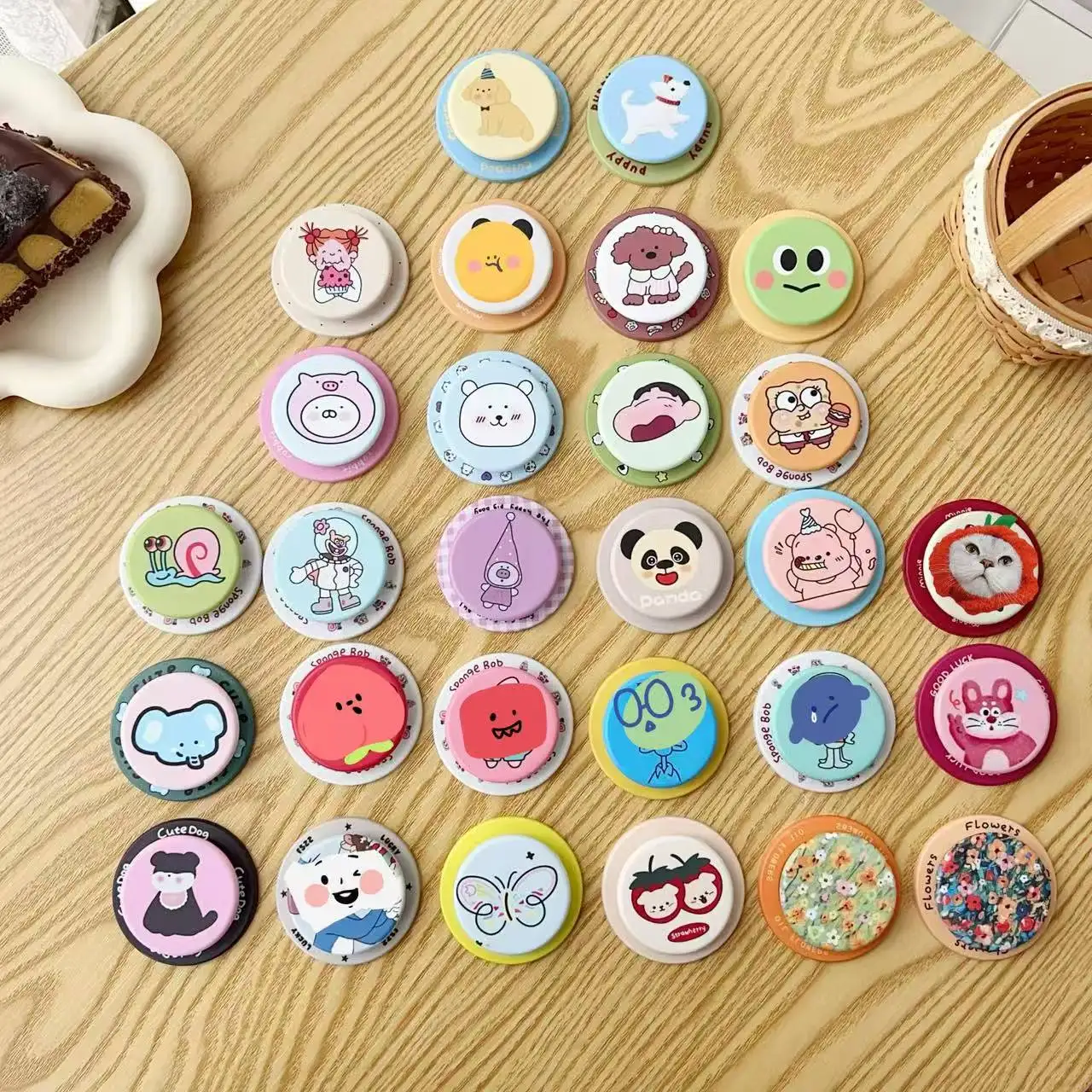 

Ins Cute Animals For Magsafe Magnetic Bracket Mobile Phone Adsorption Retractable Airbag Bracket Ins Wind