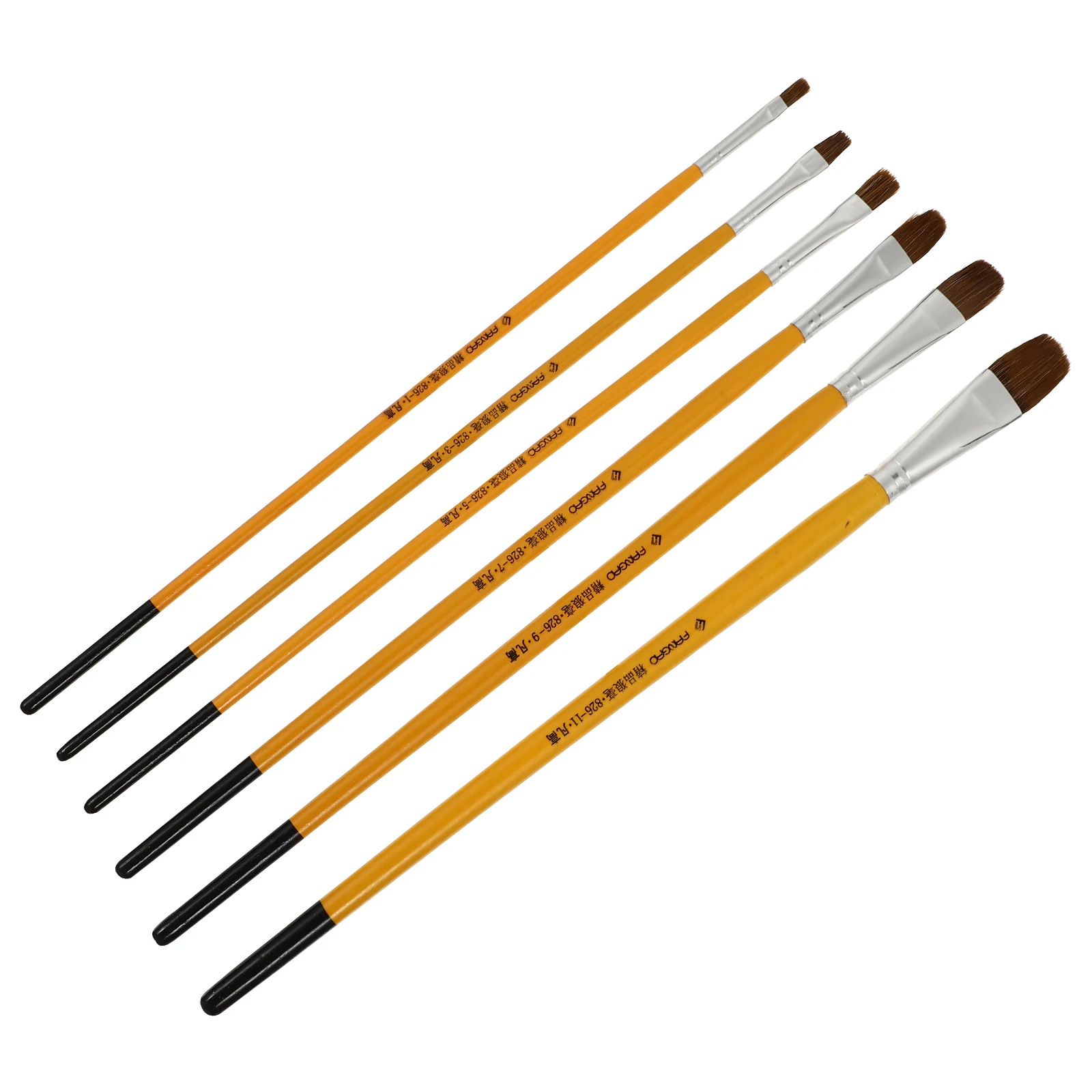 مجموعة فرش رسم مكونة من 6 قطع أدوات رسم زيتي للفنانين والطلاب فرش فنية متعددة الوظائف لألوان مائية من الأكريليك الغواش