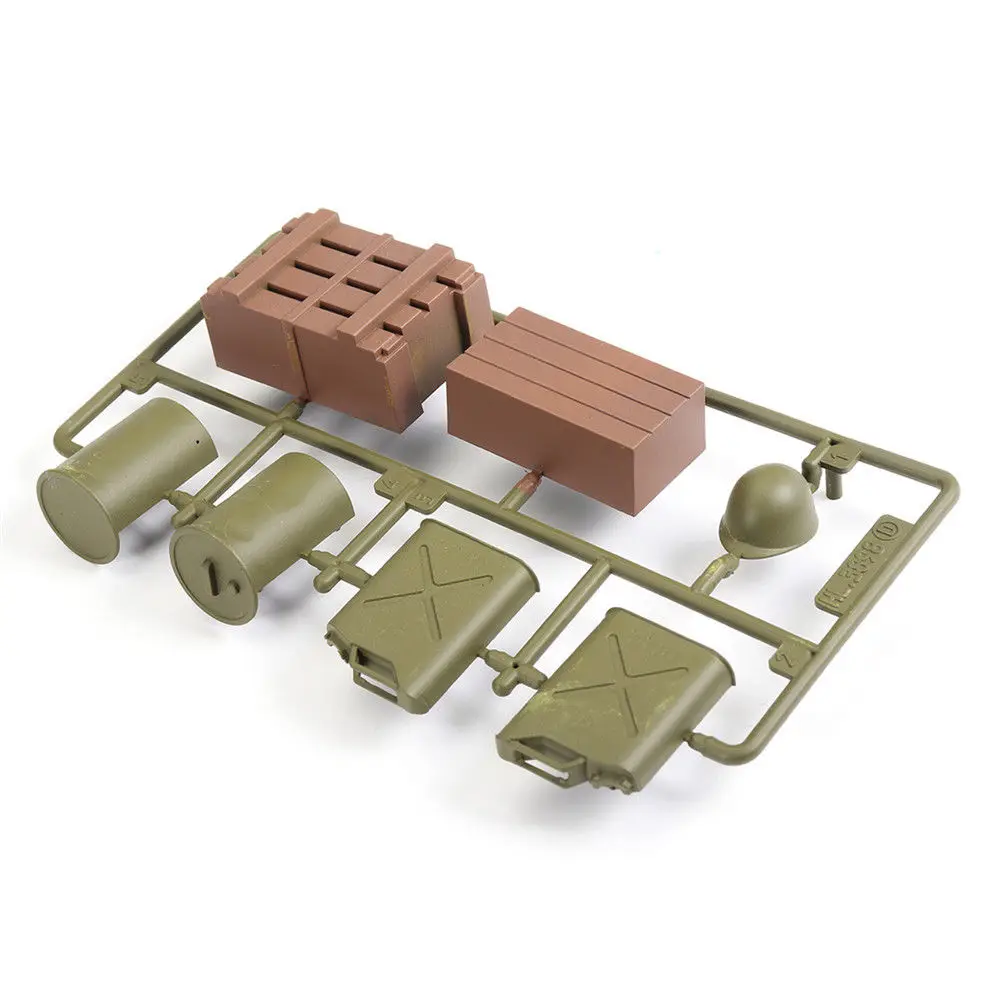 Dla 1/16 Henglong Tank 3898-1 USA Sherman M4A3 zbiornik RC plastikowy żołnierz akcesoria torby części