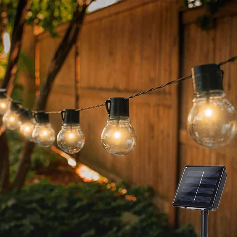 Solar Energy G50 Bulb Outdoor Waterproof Solar LED Light for Garden Garland, Christmas Decoration - 3.5M/5M