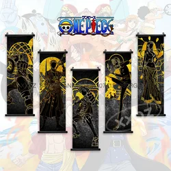 ONE PIECE Scrolls Pictures Canvas Luffy Hanging Paintings Nami Wall Art Zoro Anime Posters Sanji Latest Bedroom Robin Home Decor