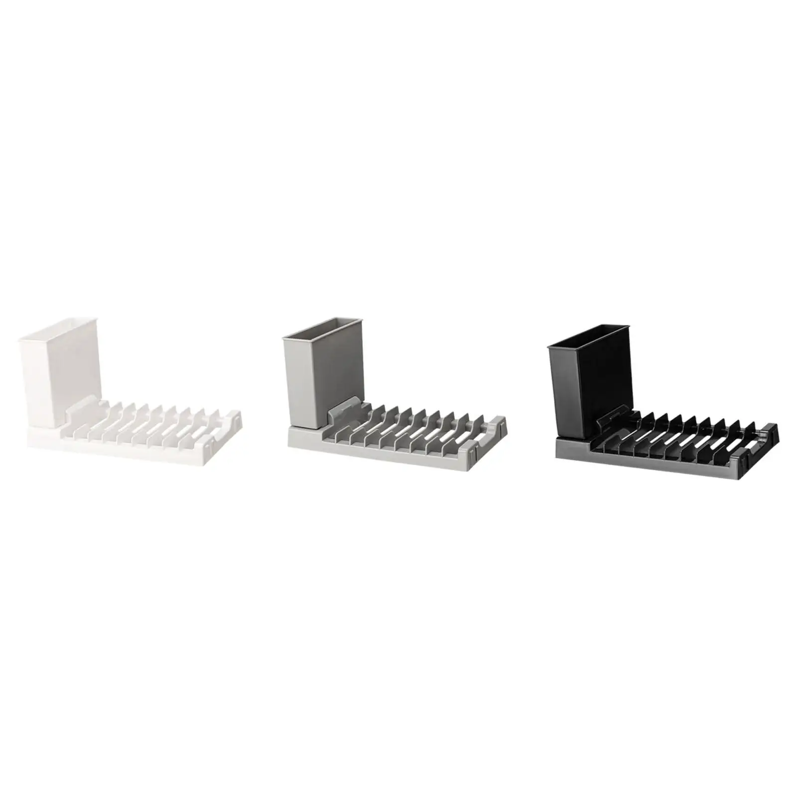 Estante para secar platos, portavasos, soporte para cubiertos, decoración plegable, estante de almacenamiento de vajilla, estante secador de platos de gran capacidad para Cocina