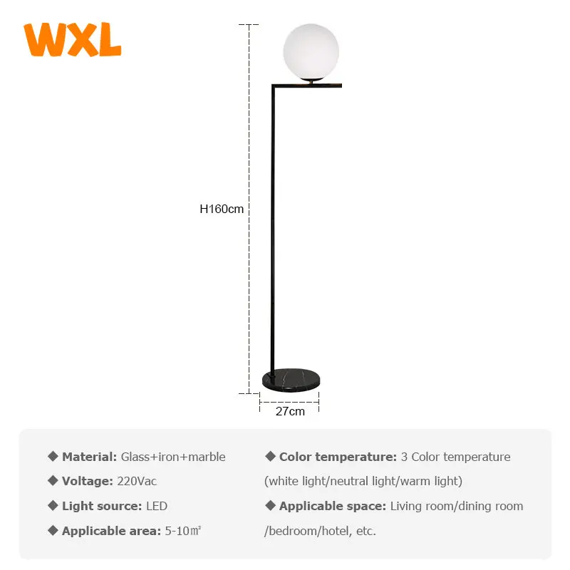 Imagem -06 - Luz Pós-moderna Luxo Conduziu a Lâmpada de Assoalho Sala Estar Sofá Quarto Cabeceira Simples Nordic Criativo Lâmpada Assoalho