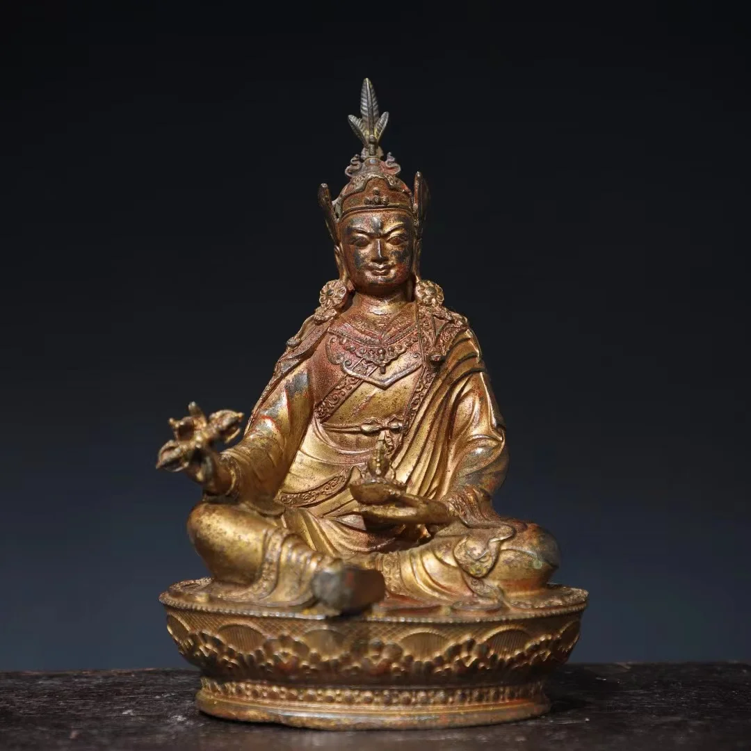 

Rare old Handmade copper Lian Hua sheng da shi Buddha,Free shipping