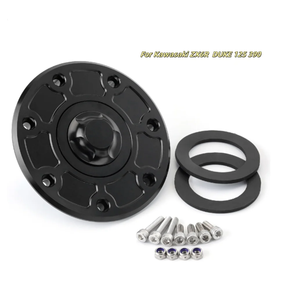 

DUKE 125 390 7 Hole Gas Oil Tanks Cover for ZX6R Motorcycle Bikes Superior Durability Aluminum Waterproof Secure Locking Systems