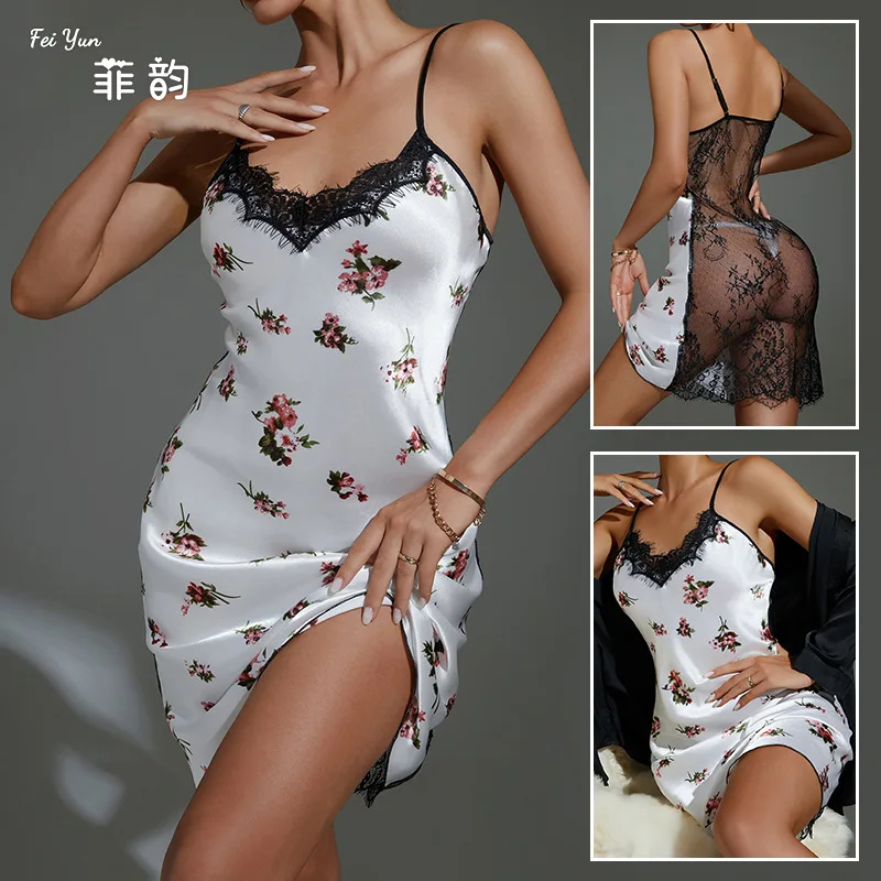 

Nightgown Sleepwear Women's Clothing Homewear New Sexy Lace Charming Suspenders Comfortable Casual Fashion Breathable Loose Fit