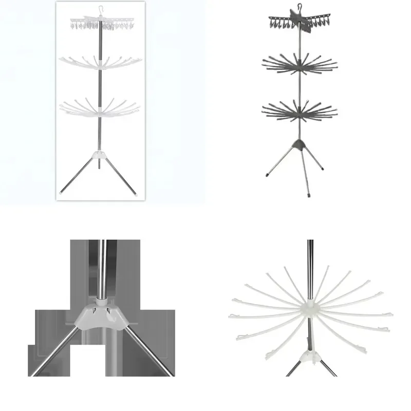 Foldable Towel Rack Wall Mounted Drying Rack for Bathroom Balcony Space Saving Clothes Hanger Organizer