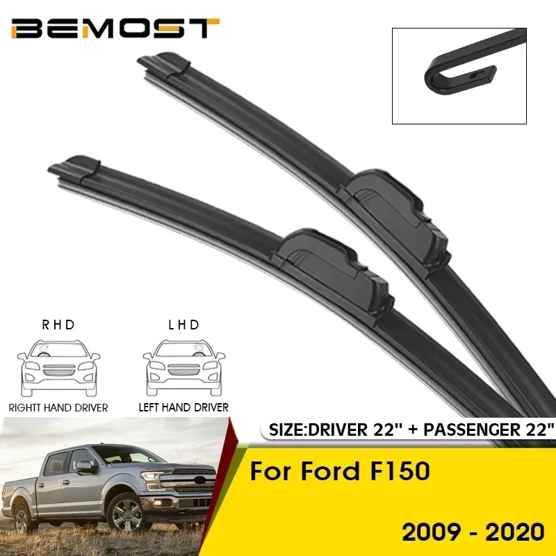 

Car Wiper Blades For Ford F150 2009-2017 2018 2019 2020 Windshield Windscreen Front Window Blades 22"+22" Car Accessories