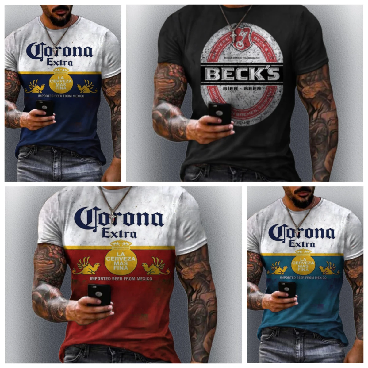 

2025 Summer Men's Trend Fashion 3D Printed Quick-Drying Short Sleeve T-Shirt Daily Casual Explosion Skin-friendly and Breathable