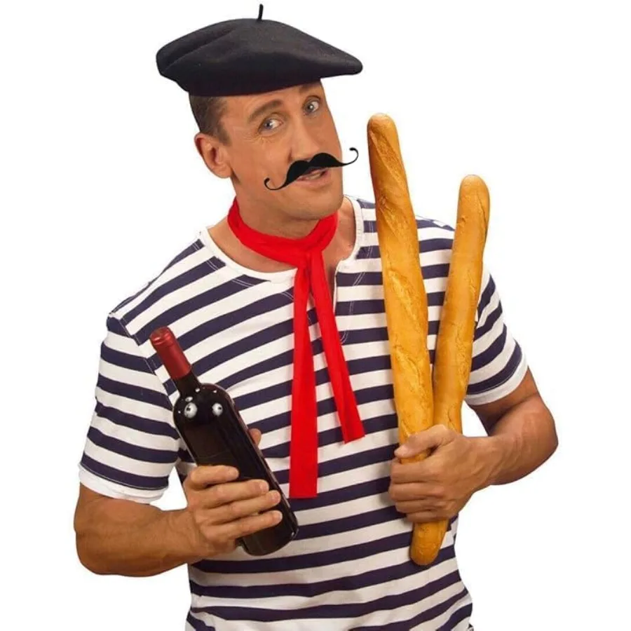 Берет французского человека, аксессуар для костюма с бородой на Хэллоуин для мужчин и женщин, шерстяная смесь, зимние теплые шапки-бини со стильным и уютным дизайном