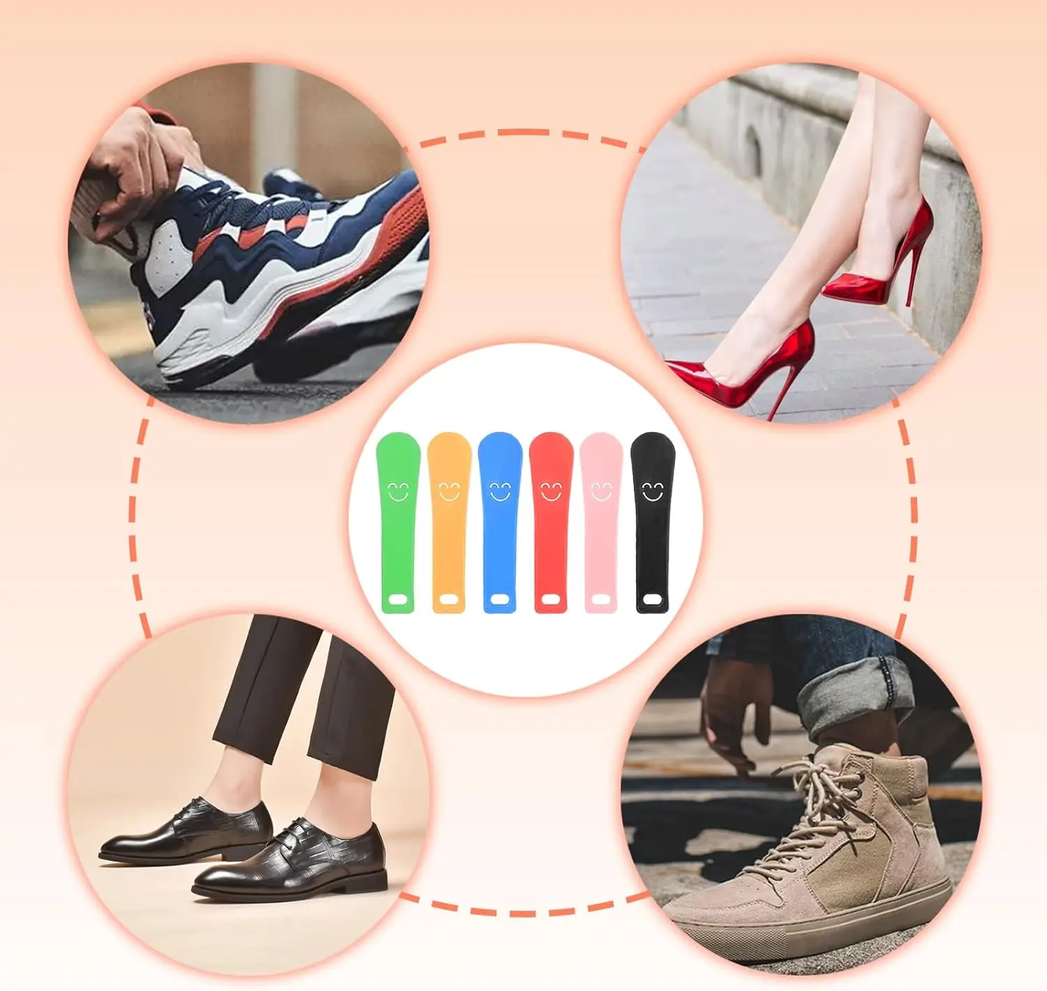 7/14/21pc Short Handle Durable Portable Shoe Puller Heel Assist Suitable for Pregnant Women and Elderly People, Reducing Bending