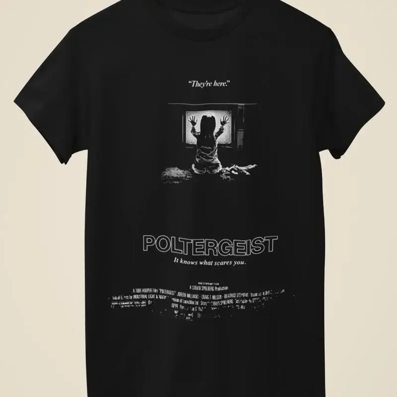 Poltergeist Movie Poster Inspired Unisex Black T Shirt