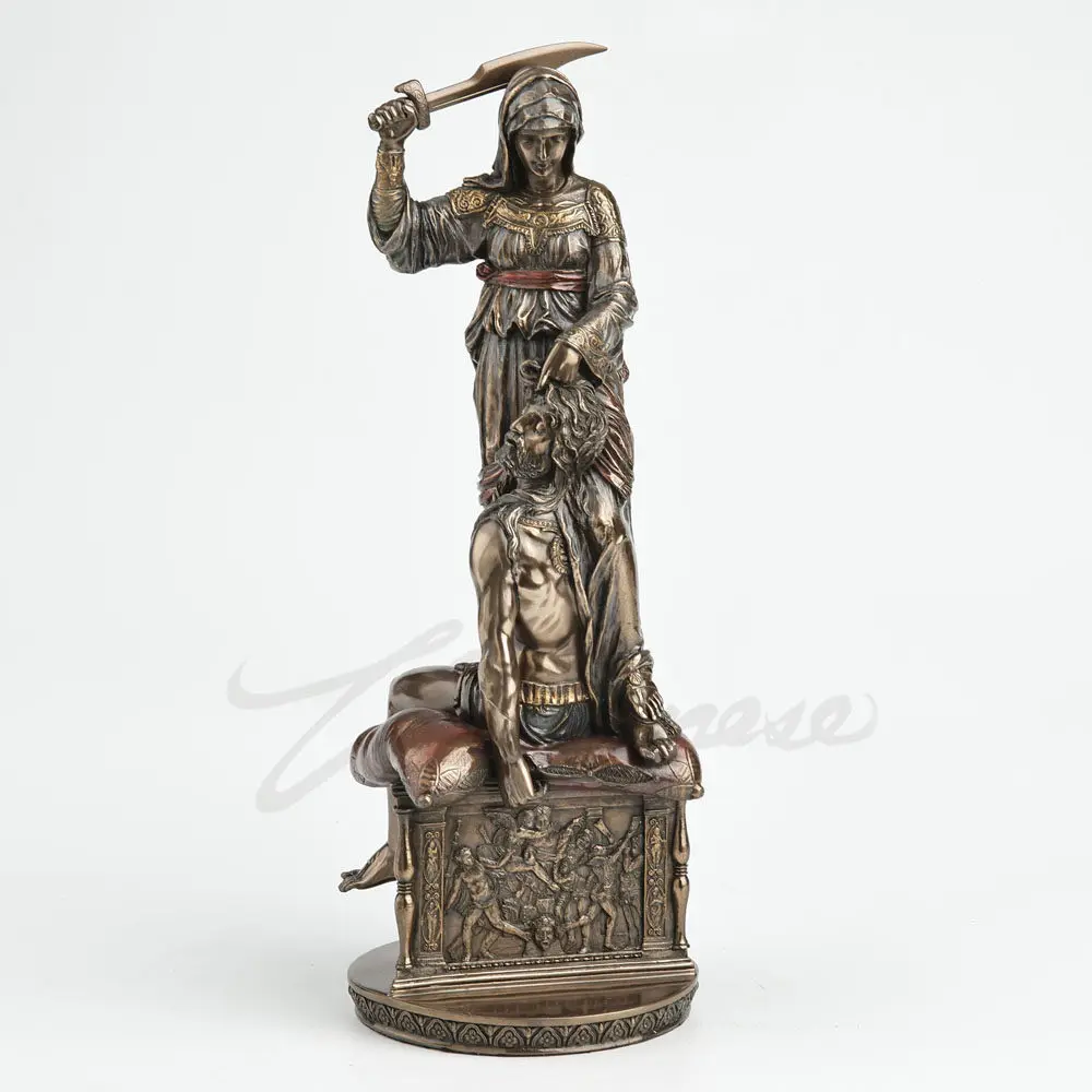 Donatello Judith and Holofernes Resin Bronze Statue Classic Renaissance Art Sculpture Biblical Story Figurine Vintage Home Decor