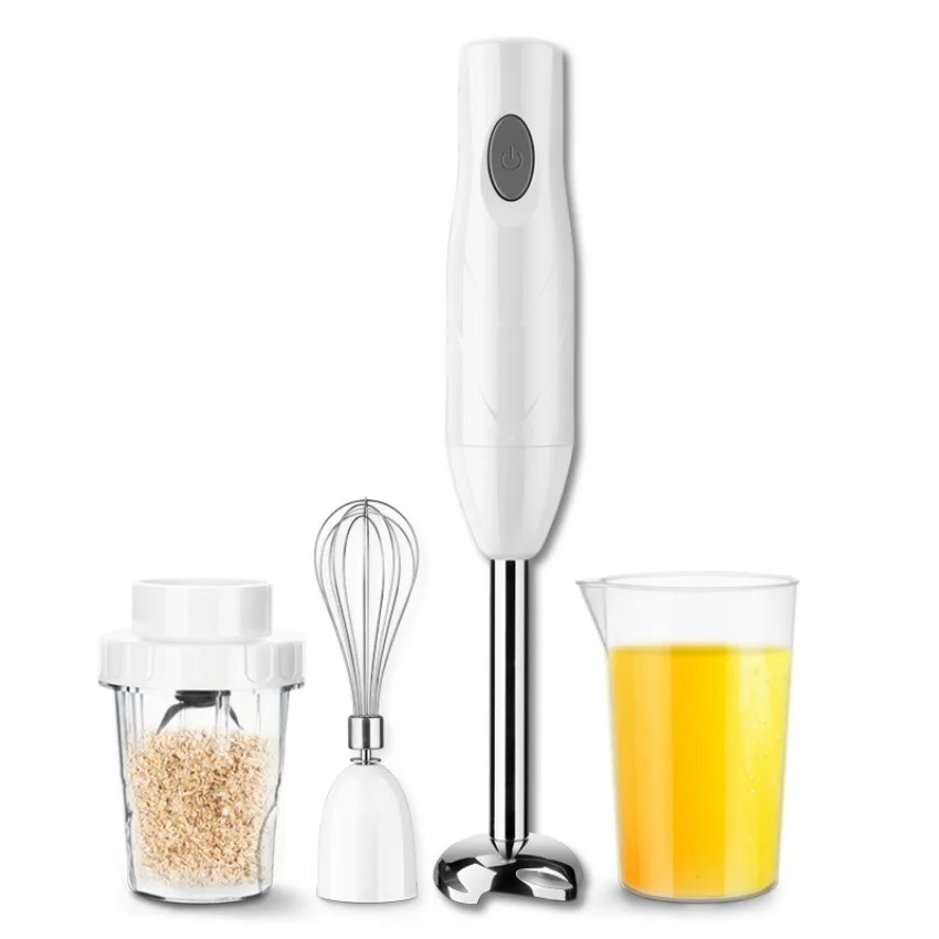 

Manual Blender Stainless Steel Immersion Cane Blender Vegetable Grinder 600ml Mixing Cup Food Blender