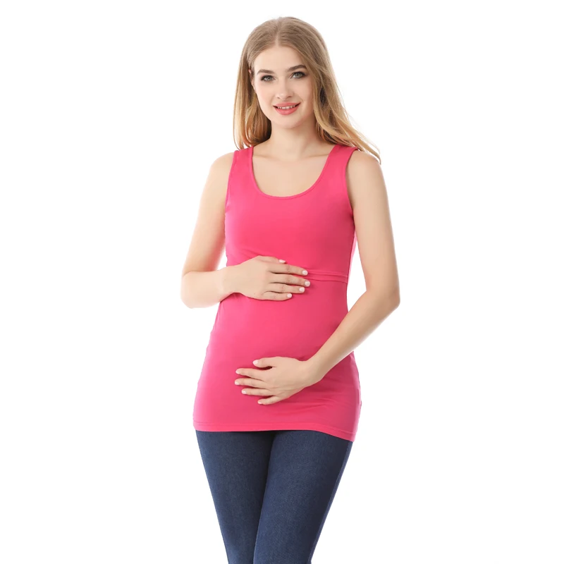 Summer Breastfeeding Clothing for Pregnant Women Nursing Tank Tops Maternity Clothes Vest Tees Postpartum T Shirt Free Shipping