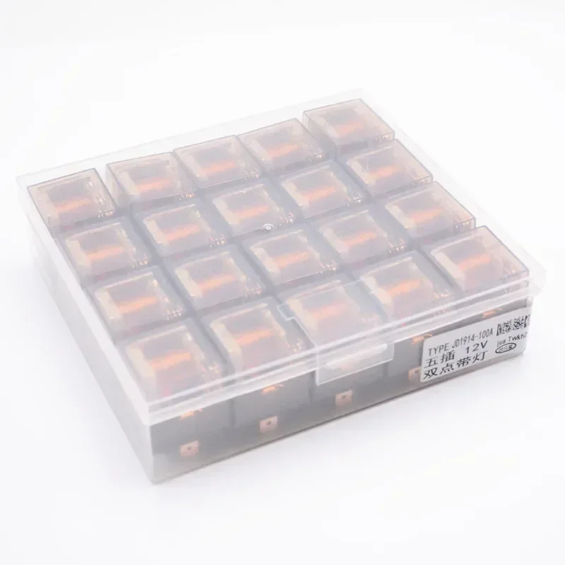 5Pin SPDT Car Control Switch Device, Waterproof Automotive Relay, DC 12V / 24V 80A 100A, High Capacity Switching Relay, Car Rela