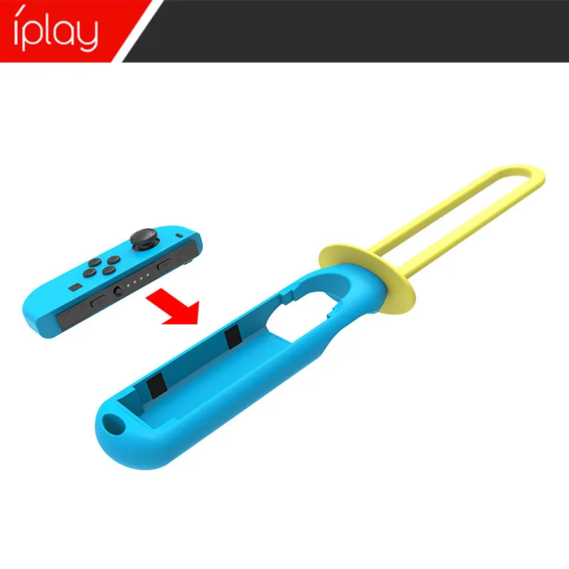 Switch Sports 10 in 1 Somatosensory Sports Game Set Grip + Wrist Strap + Strap + Lightsaber + Tennis Racket for N-Switch Joy-con