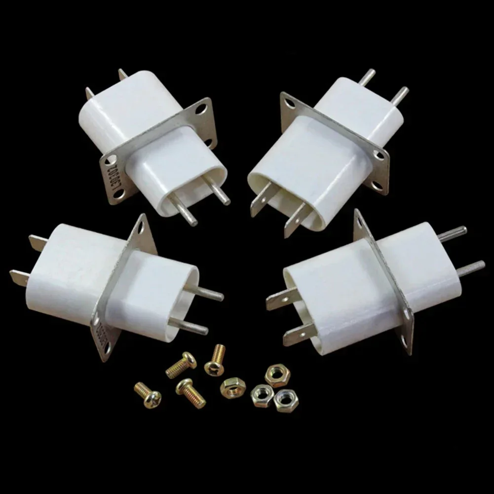 5/10pcs 4 Pin Microwave Oven Spare Parts Pin Sockets Microwave Oven Magnetron Plugs Plastic Microwave Oven Parts