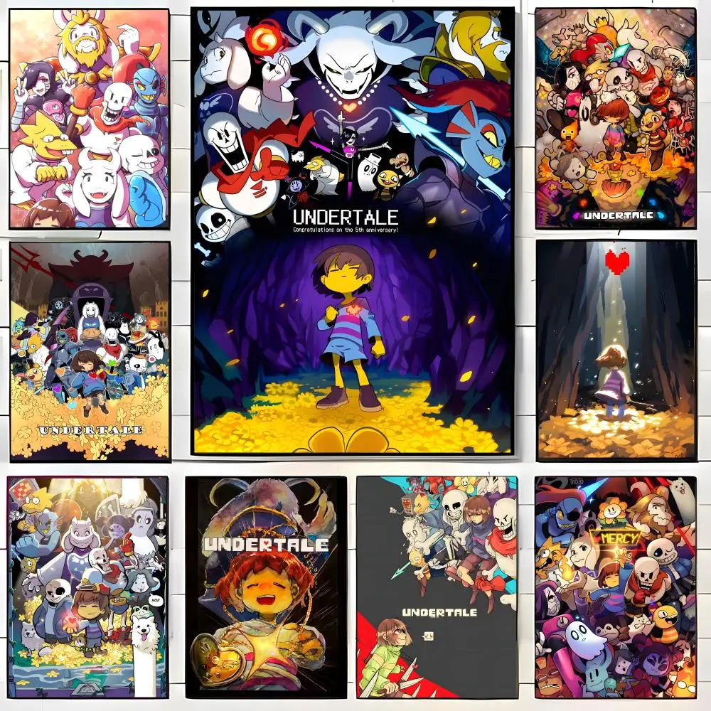 Affiche ANIME U-Undertale, impression d'art mural, convient pour le salon, la chambre à coucher, le bar, la salle de séjour, décoration de la maison, cadeau