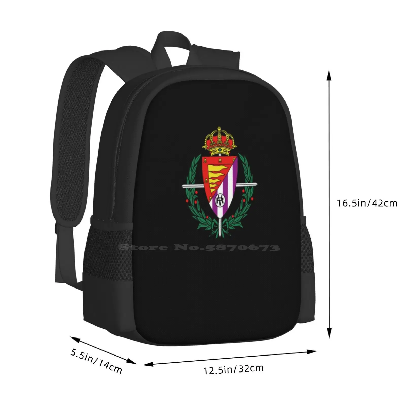 Real Valladolid Escudo Hot Sale Schoolbag Backpack Fashion Bags Real Valladolid Insignia Valladolid Retro Valladolid Vintage