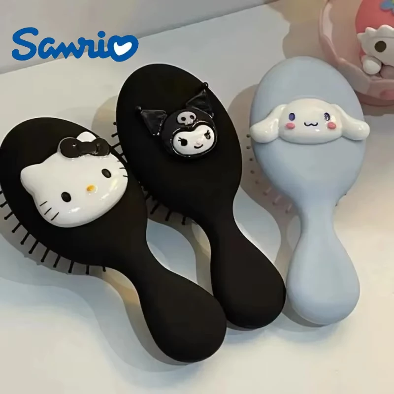 Sanrio Hello Kitty Air Cushion Comb Mini Small Kawaii Girls Air Cushion Comb Portable Kuromi Cinnamoroll Massage Comb Y2k Things