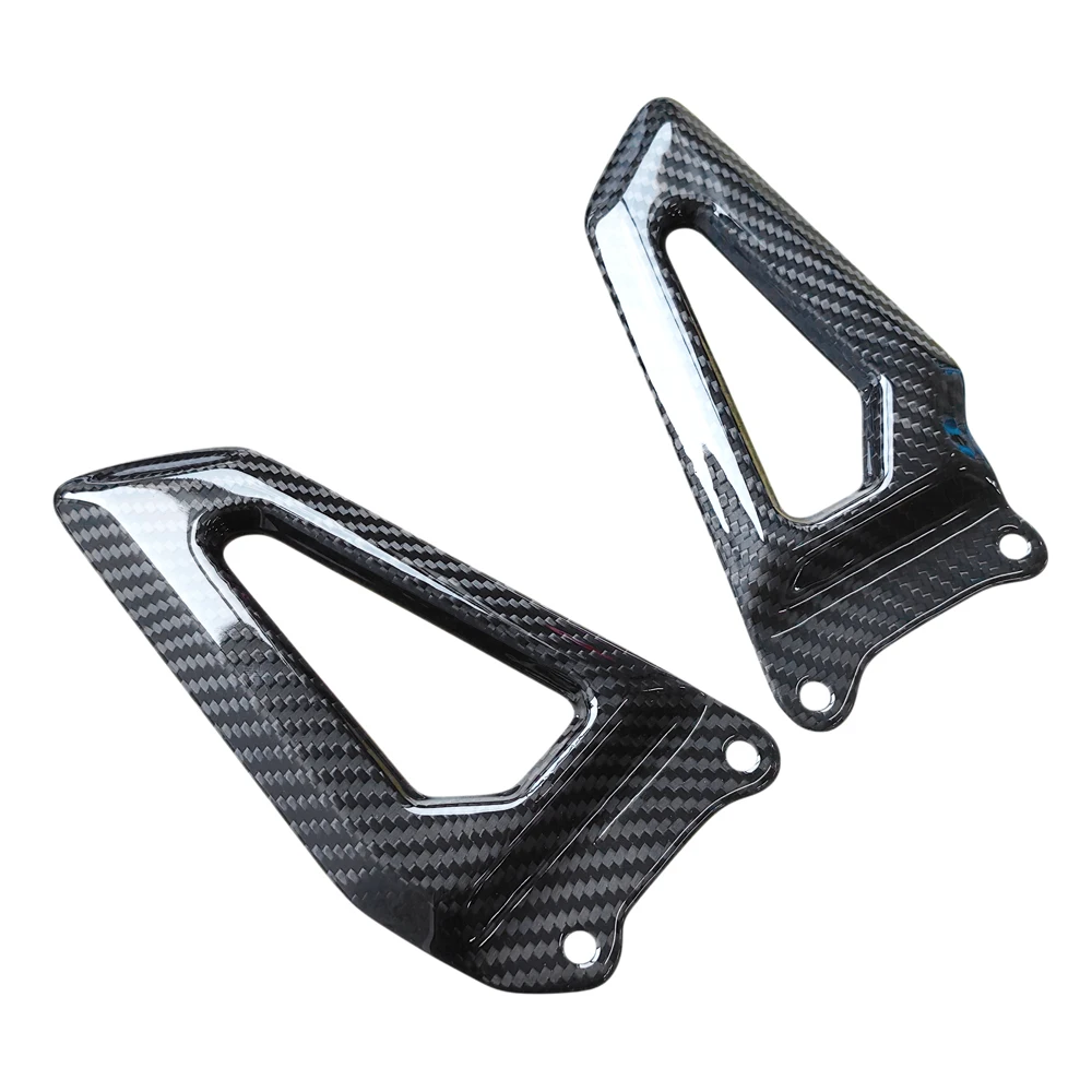 Motorcycle Carbon Fiber Foot Pedal Heel Guard Plates Protection Accessories For ZXMOTO 820RR 2026