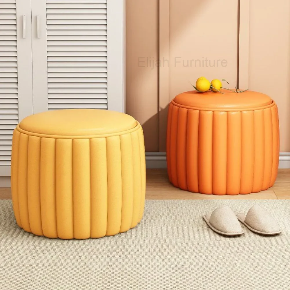 

Nordic style small round stool room shoe changing stool Tabourets Sofa, coffee table, tiptoe stool Home furnishings