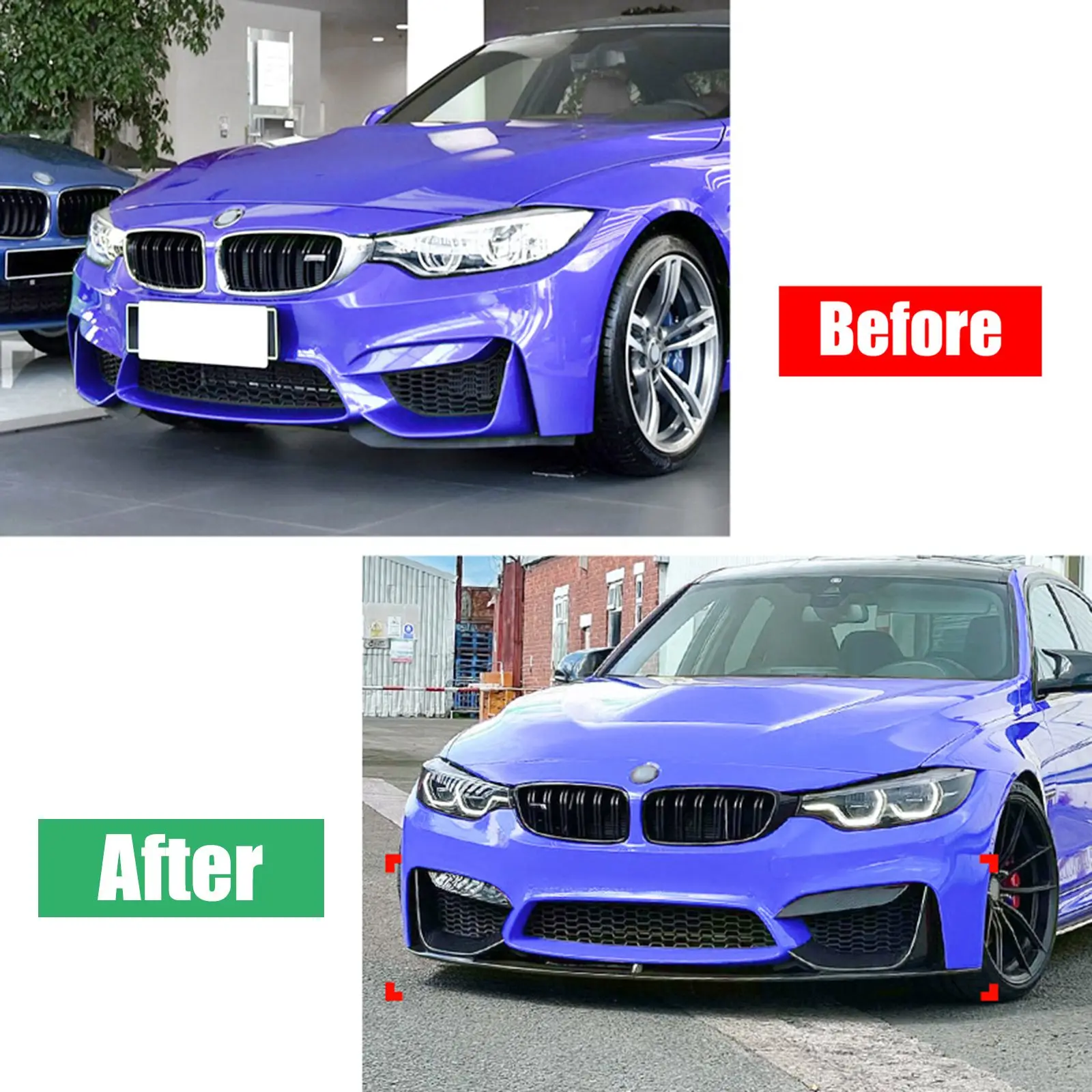 Spoiler Bumper Depan Mobil, Diffuser, Body Kit, Pelindung Bumper Untuk BMW F80 M3 F83 F82 M4 2015-2020