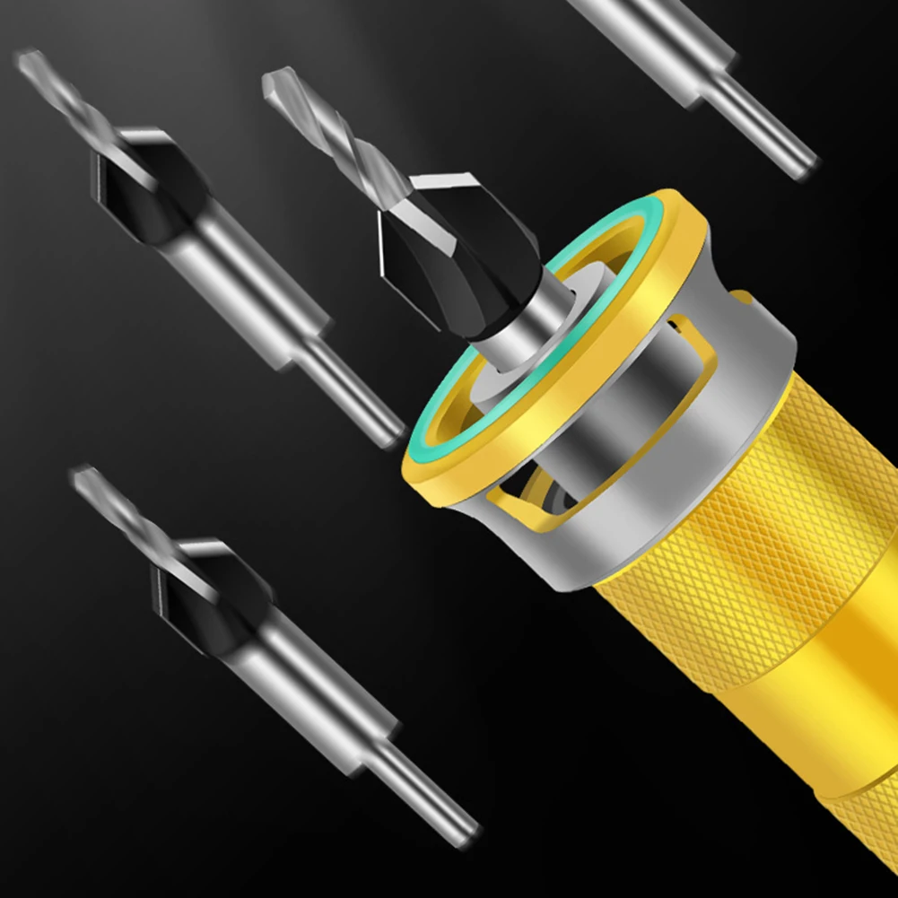 

Сверло с зенковкой с 4 флейтами и прецизионным ограничителем глубины для дерева, металла, пластика, подходит для кабинета и деревообработки