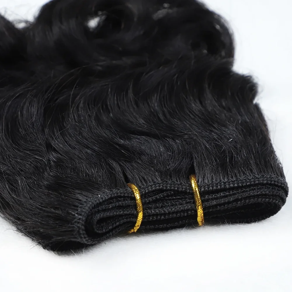 شعر برازيلي مموج ، خصلات شعر مجعد قصيرة ، شعر بشري ، وصلات ، 3 من الشعر المجعد