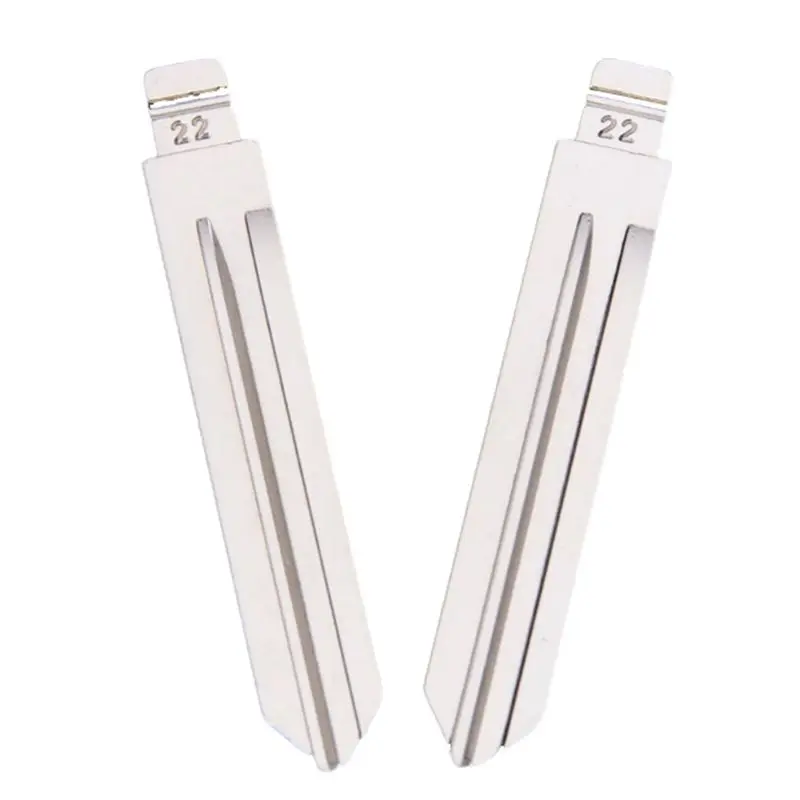 30Pcs/Lot NO.22 NSN14 Metal Blank Uncut Flip KD/VVDI Remote Key Blade For Nissan TIIDA Renault Subaru Infiniti