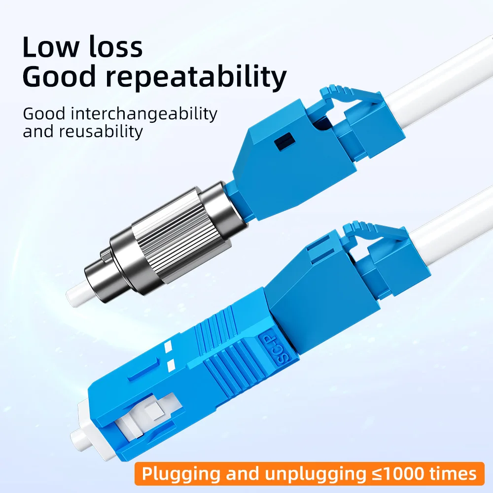 Natalink FC SC ST LC Fiber Optic Connector Male to Female FTTH Single mode Adapter for Visual Fault Locator Optic Patch Cables