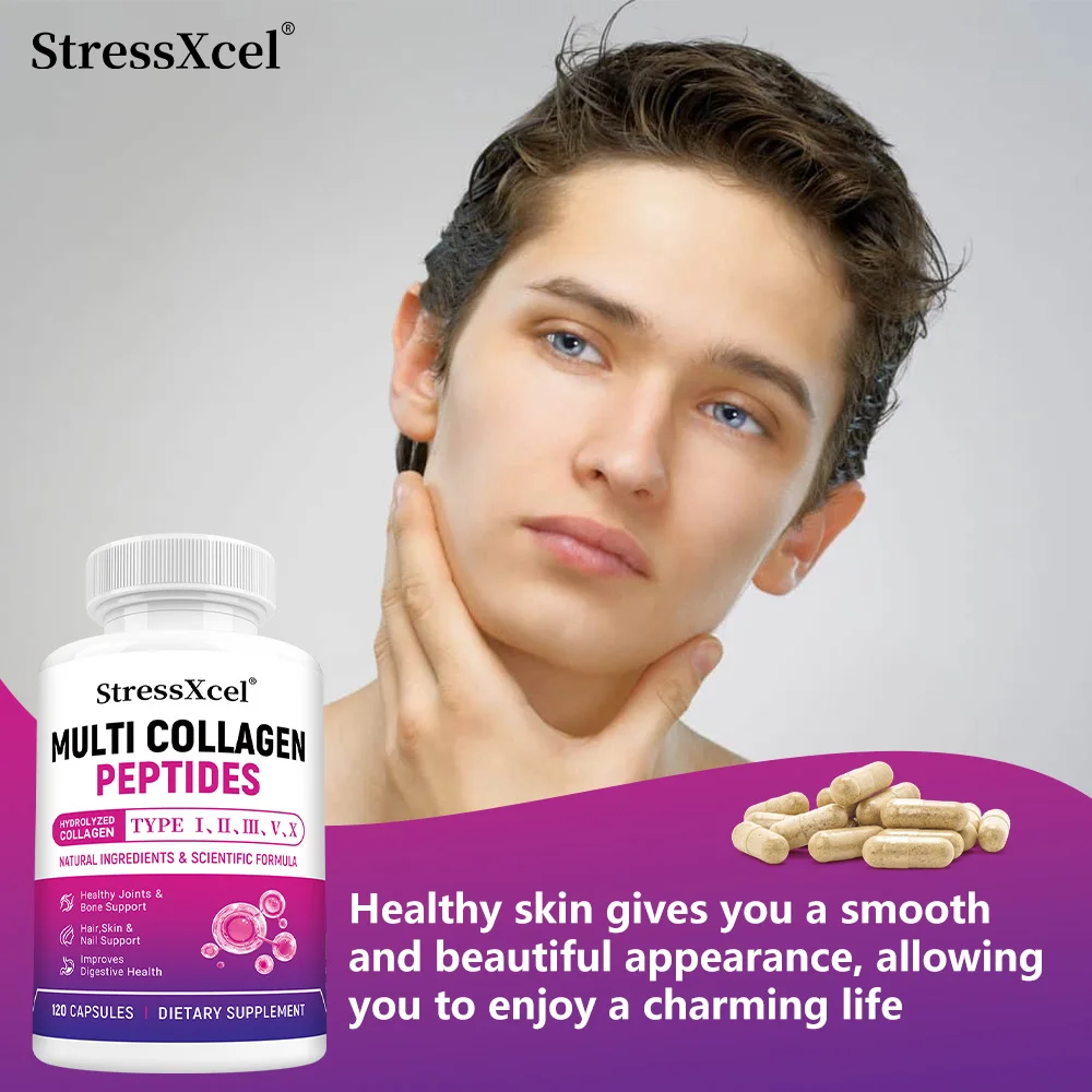 ببتيدات الكولاجين المتعددة 9200 ملغ-مع إنزيمات الجهاز الهضمي للشعر والبشرة والأظافر وصحة المفاصل، وتنظيم بيئة الأمعاء #5
