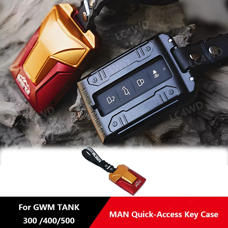 Off Road 4x4 Accessories 6061 T6 Aluminium Alloy MAN Quick-Access Key Bag Holder Protection Shell For GWM Tank 300/400/500